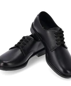 Toughees Hank Older Kids Lace Up School Shoe - Black