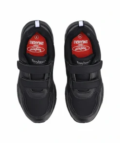Toughees Adult Velcro Trainers - Black